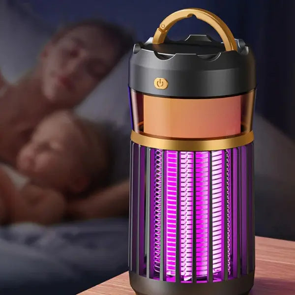 Lampe de table anti-moustiques noire