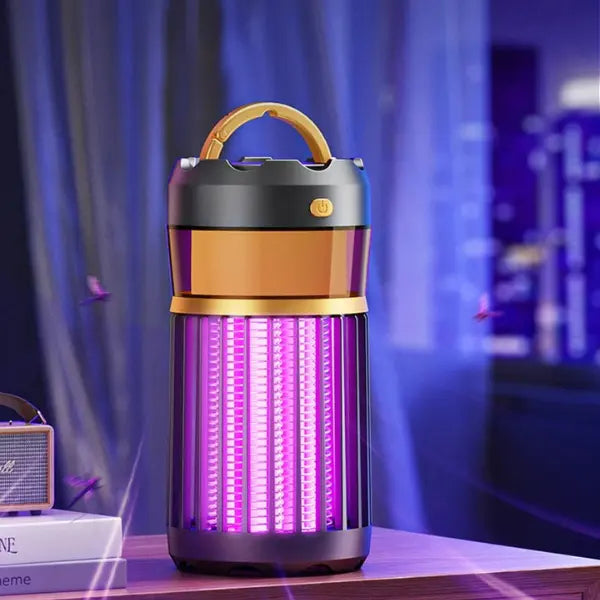 Lampe de table anti-moustiques noire