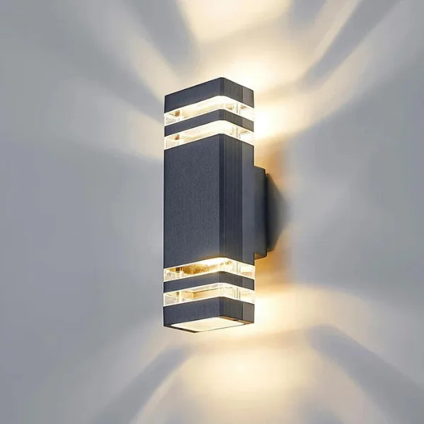 EXTERNAL-OUTDOOR-LIGHT-GARDEN-BLACK-LED