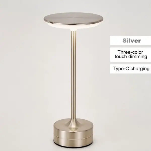 Lampe de table Macaron en verre noir ou argent