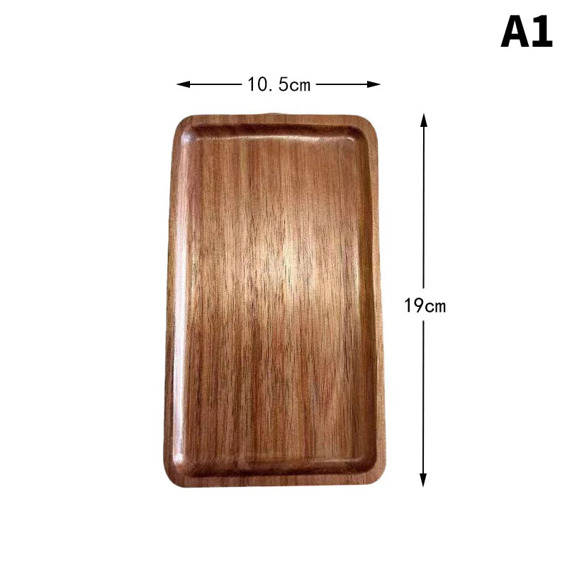 Bandeja de madera decorativa para el hogar