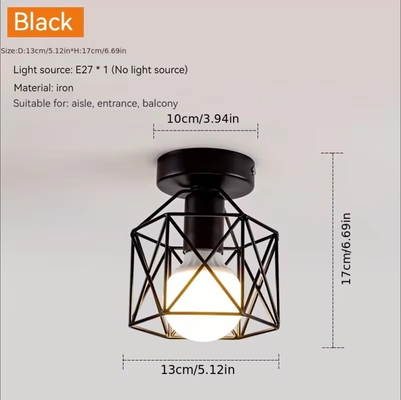 Éclairage dans le lustre de plafond