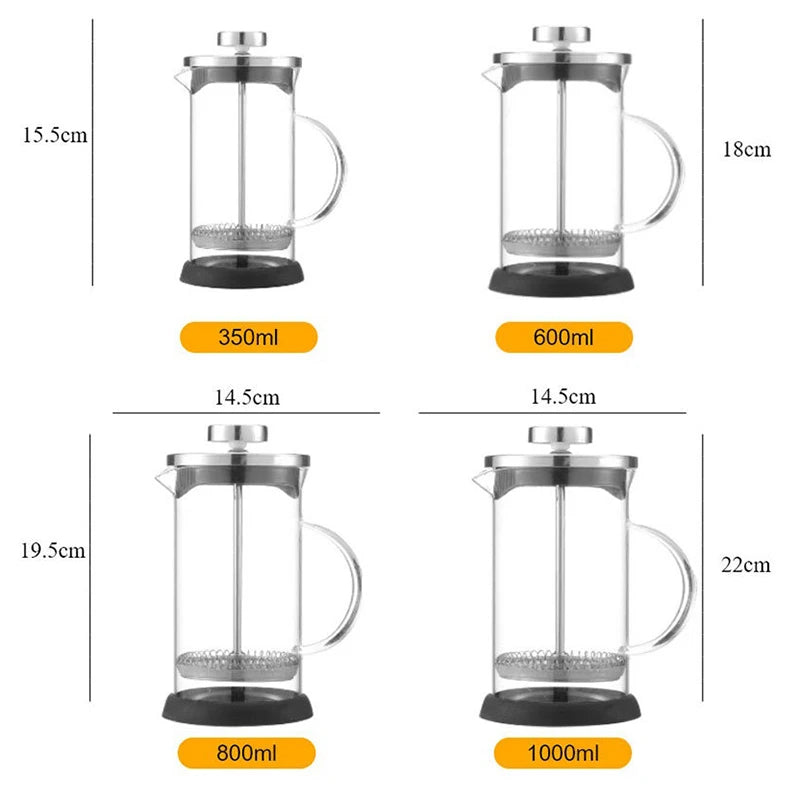 Ustensiles de cuisine pour cafetière à piston