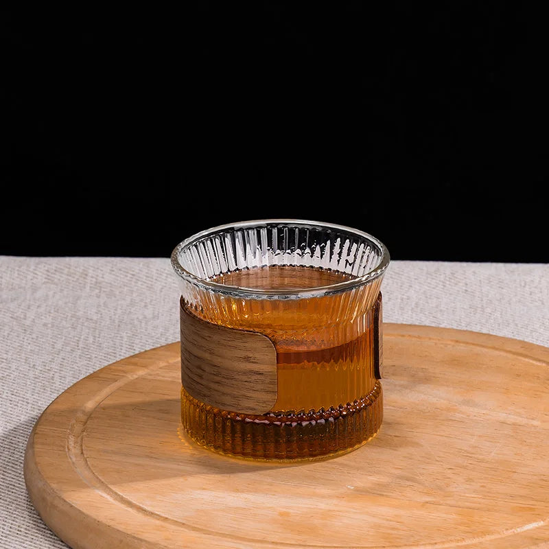Taza de café de vidrio, utensilios de cocina asiáticos