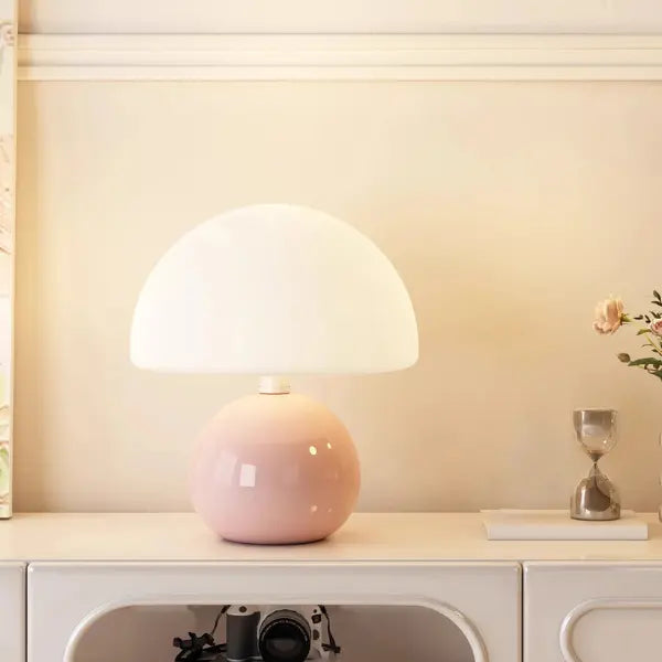 TABLE-LAMP-TABLE-MUSHROOM-PINK