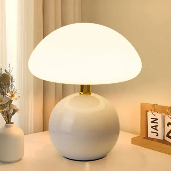 TABLE-LAMP-TABLE-MUSHROOM-WHITE