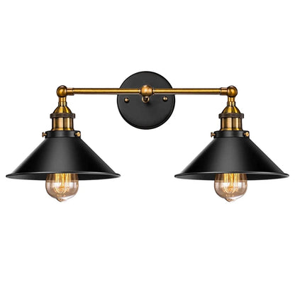 Éclairage industriel vintage au plafond 