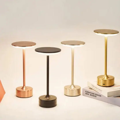 Lampe de table Macaron en verre noir ou argent