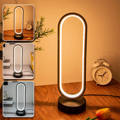 Lampe de table en spirale créative
