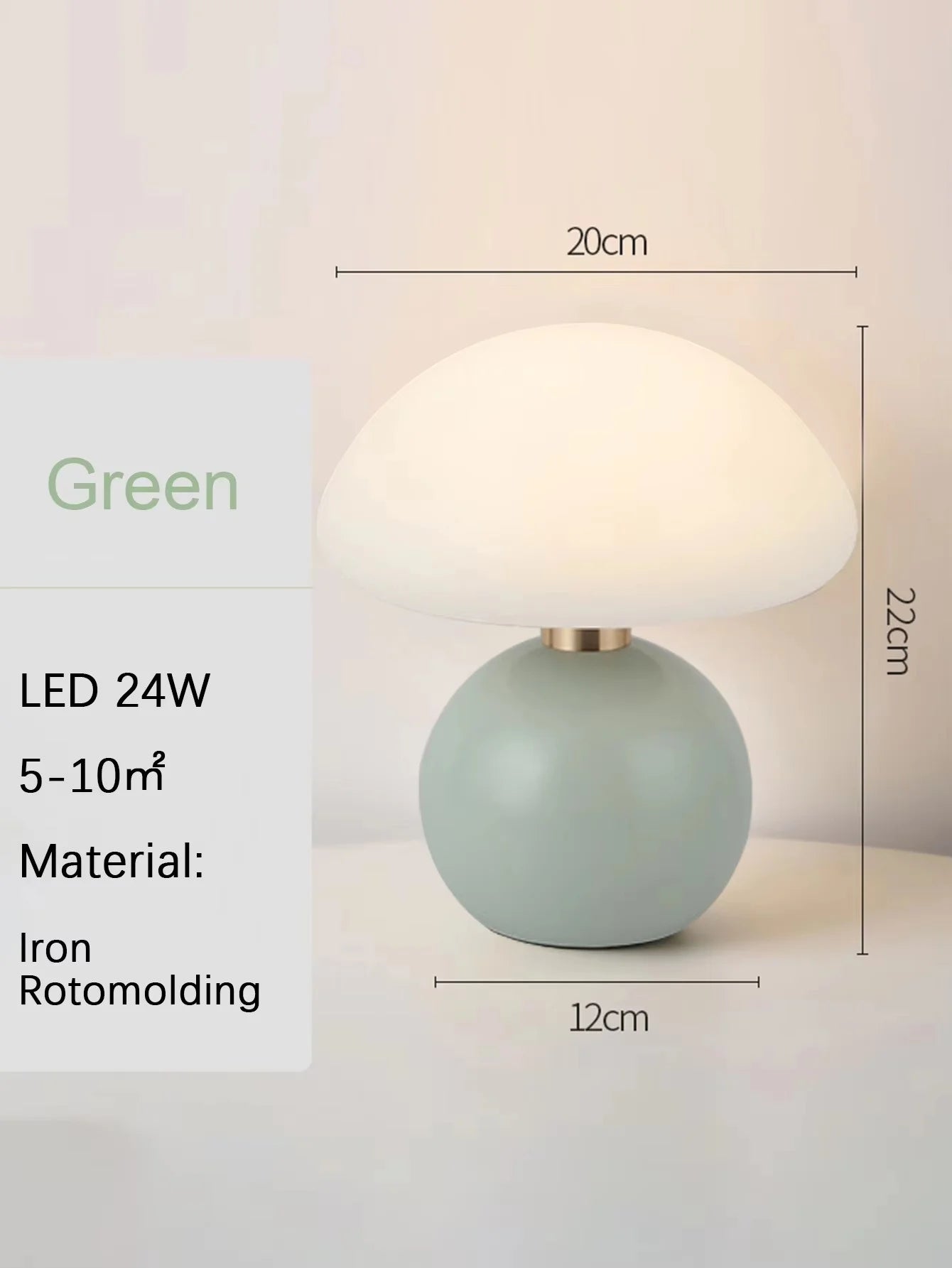 Lampe de table à prise USB champignon rose/orange/rouge/blanc/jaune, lumière d'ambiance, bureau, luminaire de chevet, éclairage décoratif pour la maison