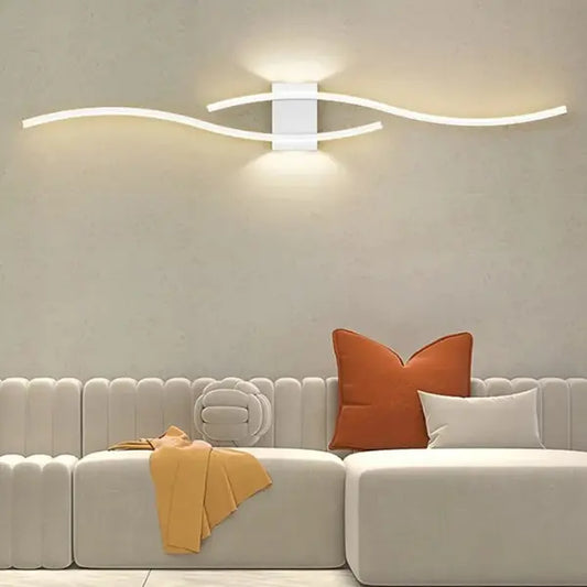 Applique murale spirale blanche