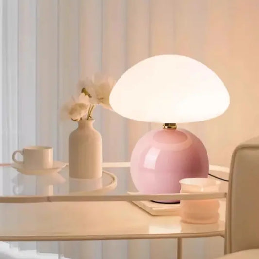TABLE-LAMP-TABLE-MUSHROOM-PINK