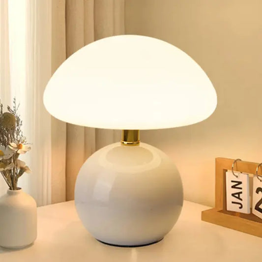 TABLE-LAMP-TABLE-MUSHROOM-WHITE