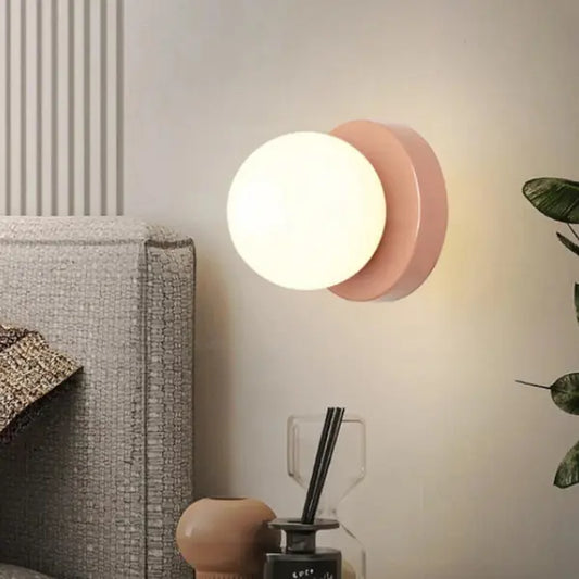 WALL-LIGHTING-MACARON-GLASS-PINK-LED