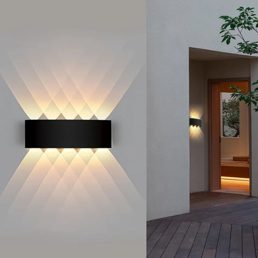 WALL-LIGHTING-OUTDOOR-WATERPROOF-BLACK